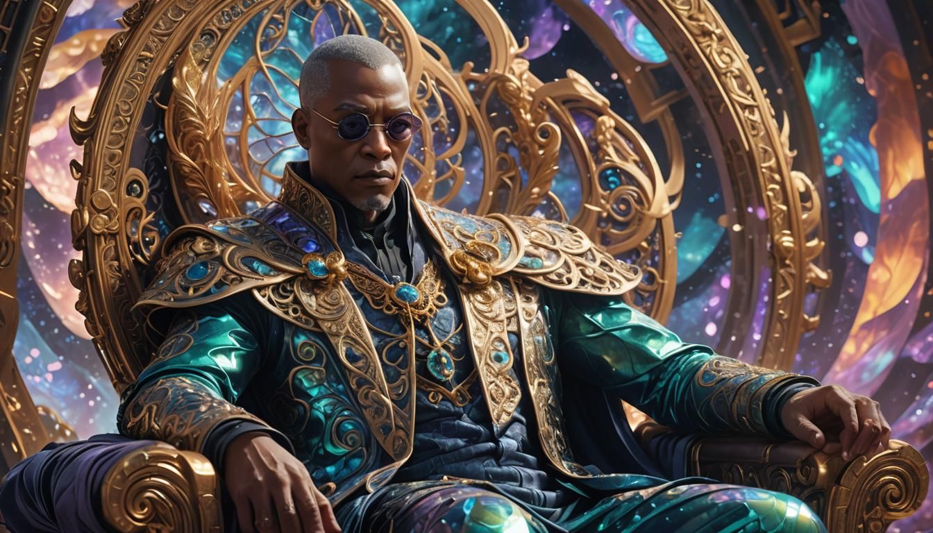 Morpheus on Dream Throne in Detailed 3D Anime Art