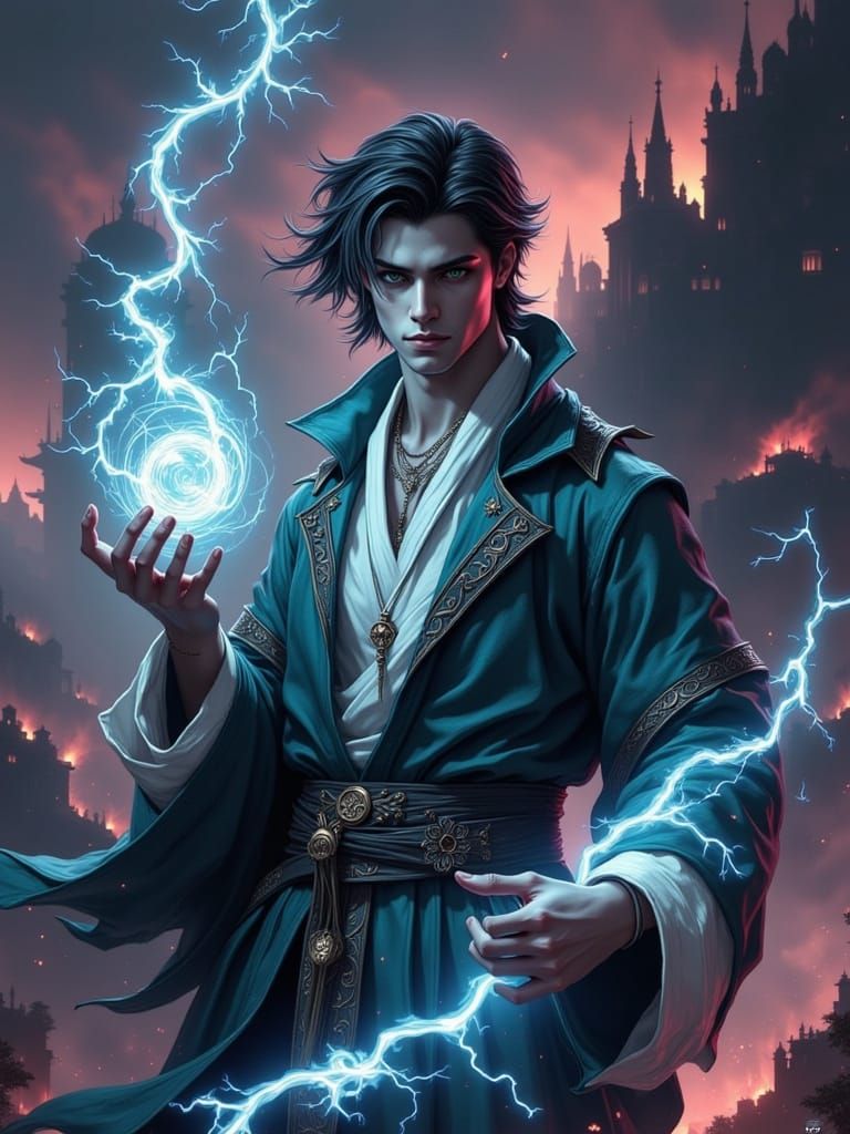 Ethereal Fantasy Cultivator Unleashes Lightning in Stormy La...