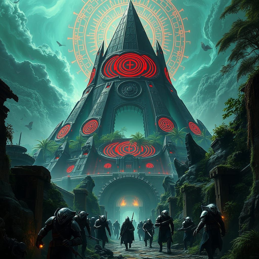 Ancient Rakatan City Rises from Jungle Ruins in Cyberpunk St...