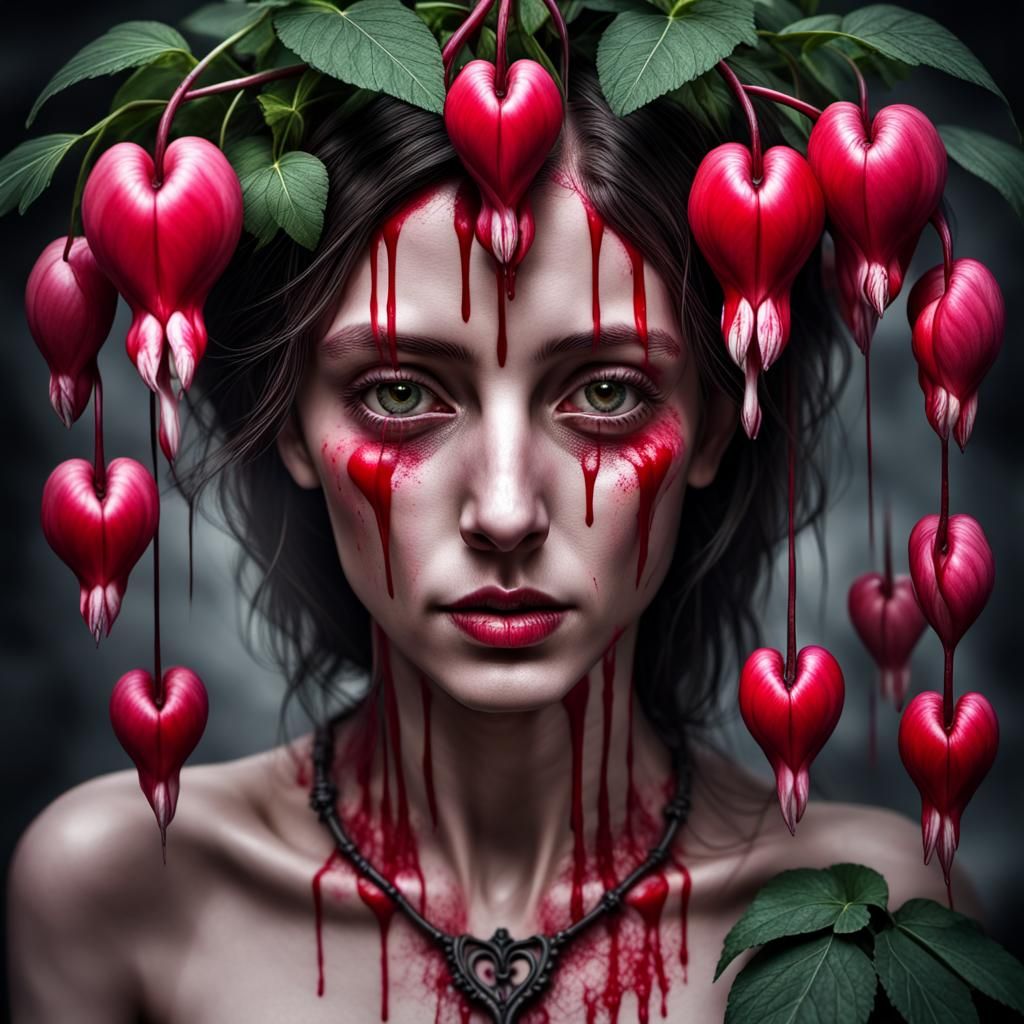 bleeding heart flower lady