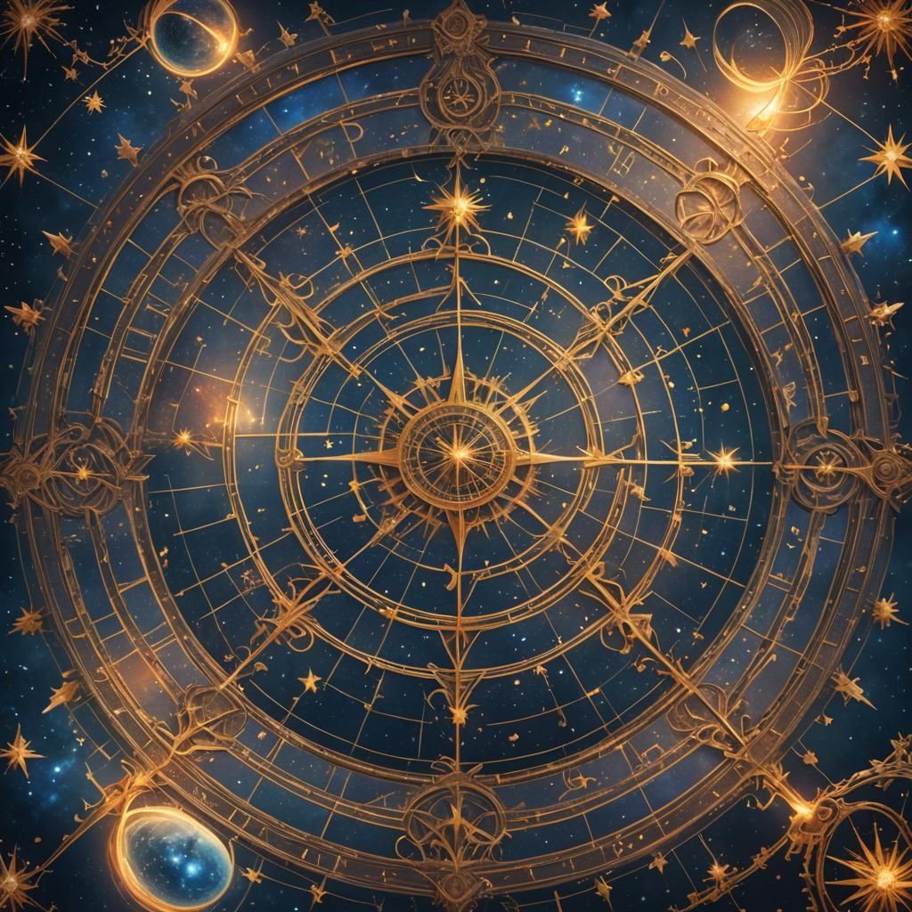 Magically Enchanted Star Map in Detailed Matte Painting