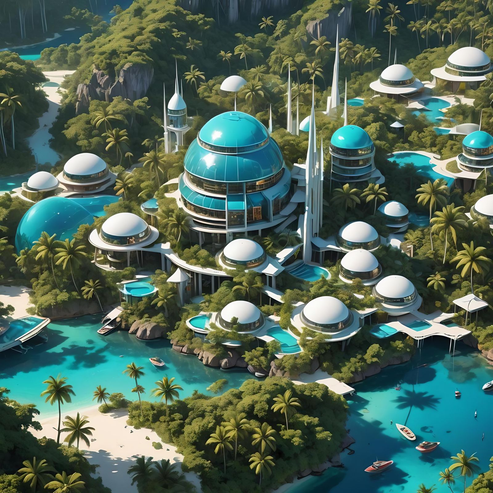 Futuristic Dreamscape of Bonaire Island