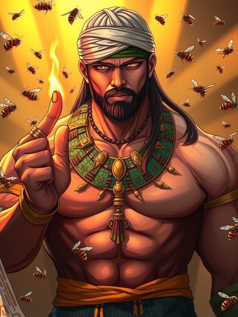 Ancient Warrior in Anime Style