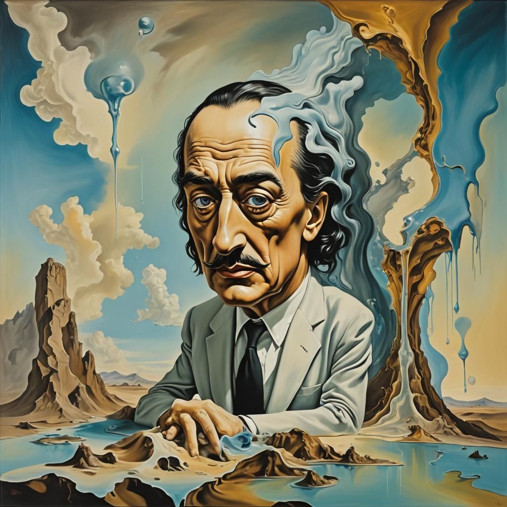 Surreal Psychoanalysis in Melting Oil on Canvas