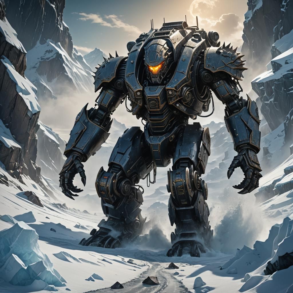 Armored Alien Digger Bursts Through Antarctic Ice