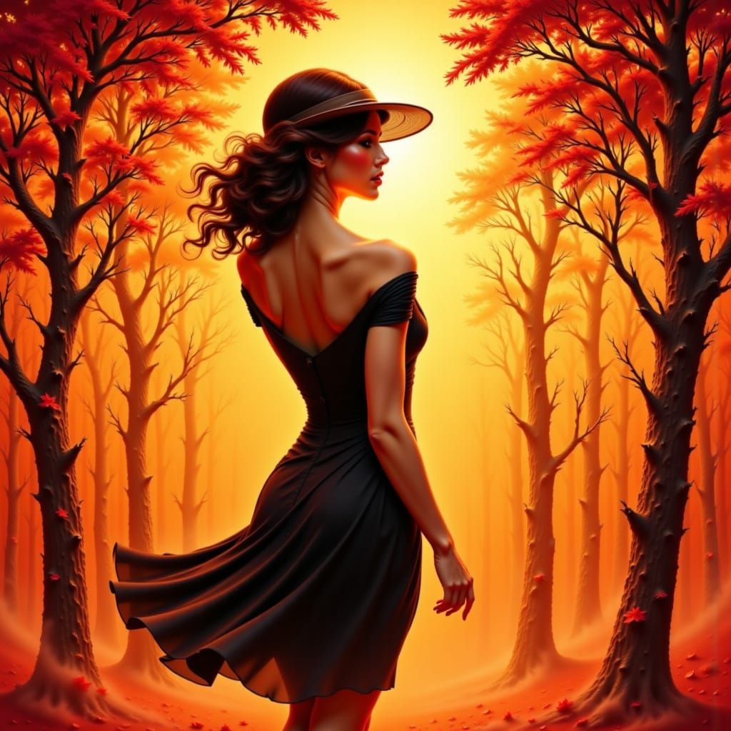 Hopeful Romance in Vintage Jazz Art Style