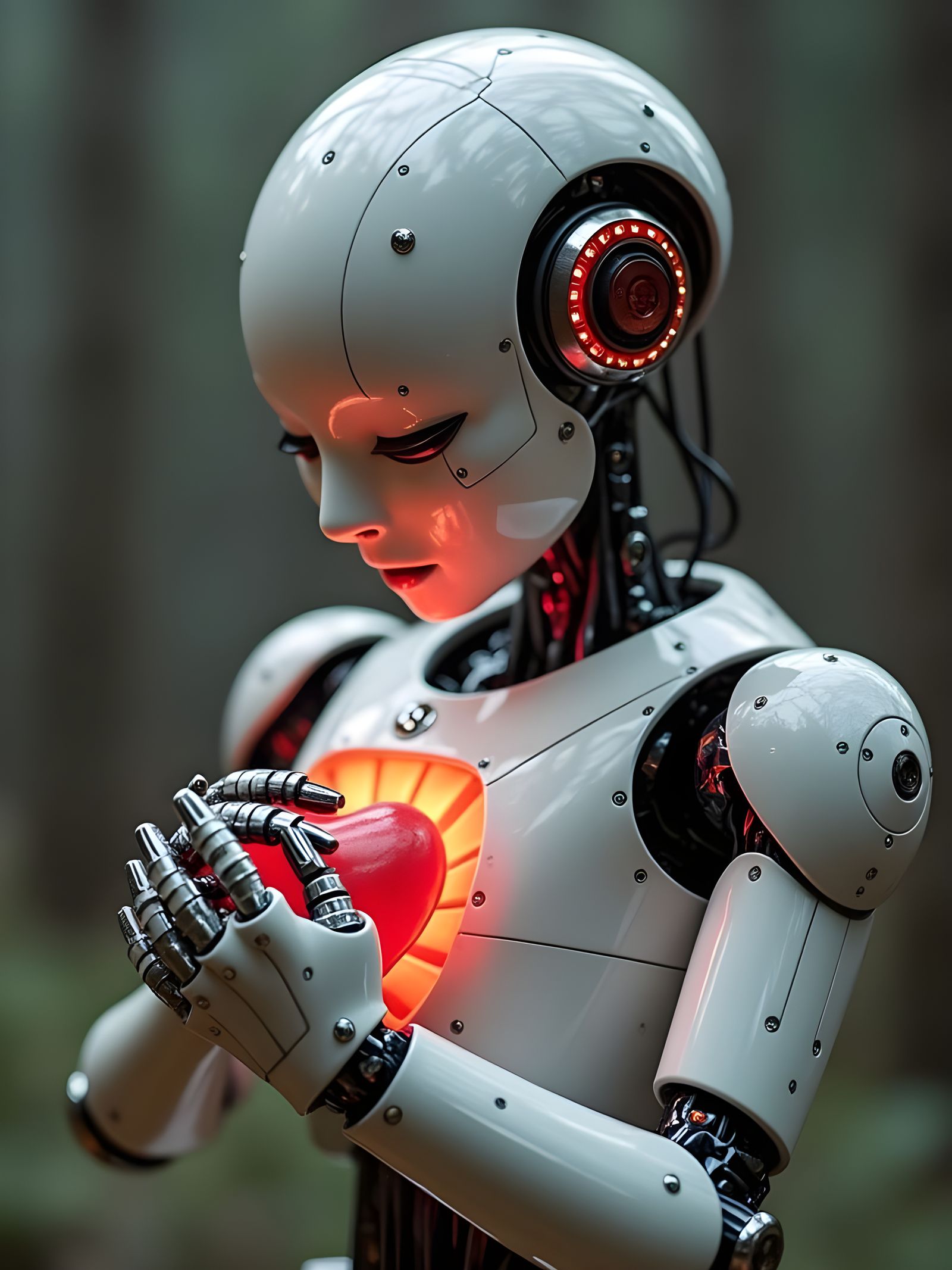 The Vibrant Heart of a Rainbow Robot