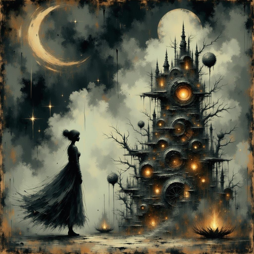 Eowyn Defeats Witch King in Anime Style