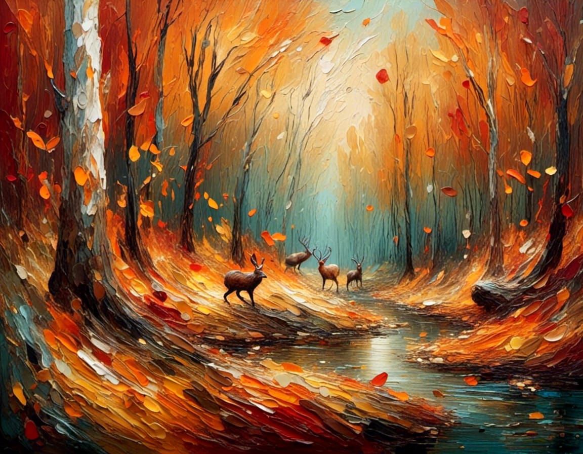 <lora:Fantasy Effects:1.0> a beautiful whimsical forest scen...