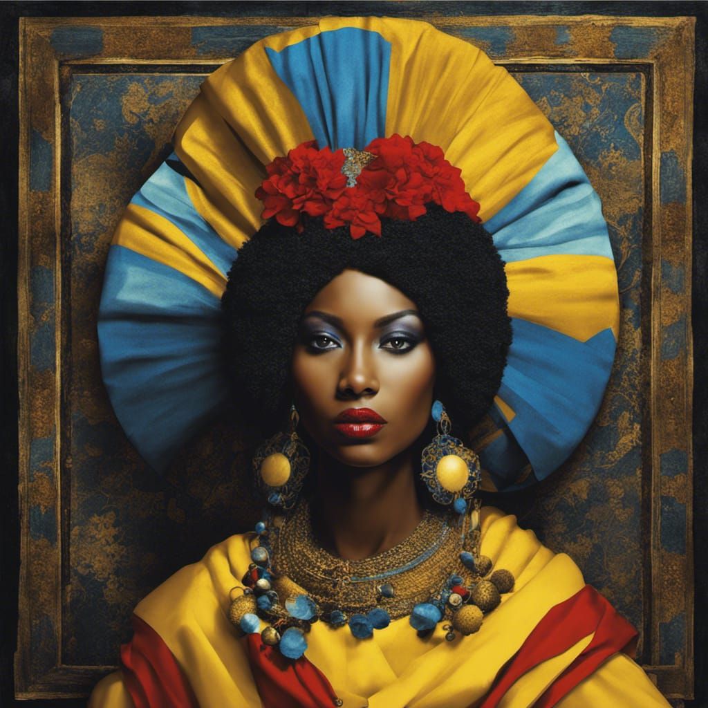Voodoo Queen as Dutch Golden Age Painting