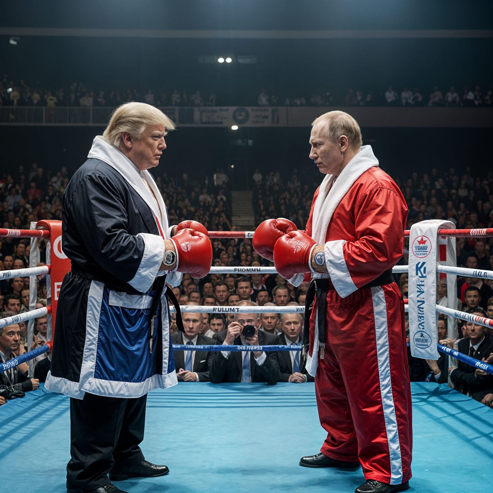 Trump and Putin Face Off in Boxing Ring