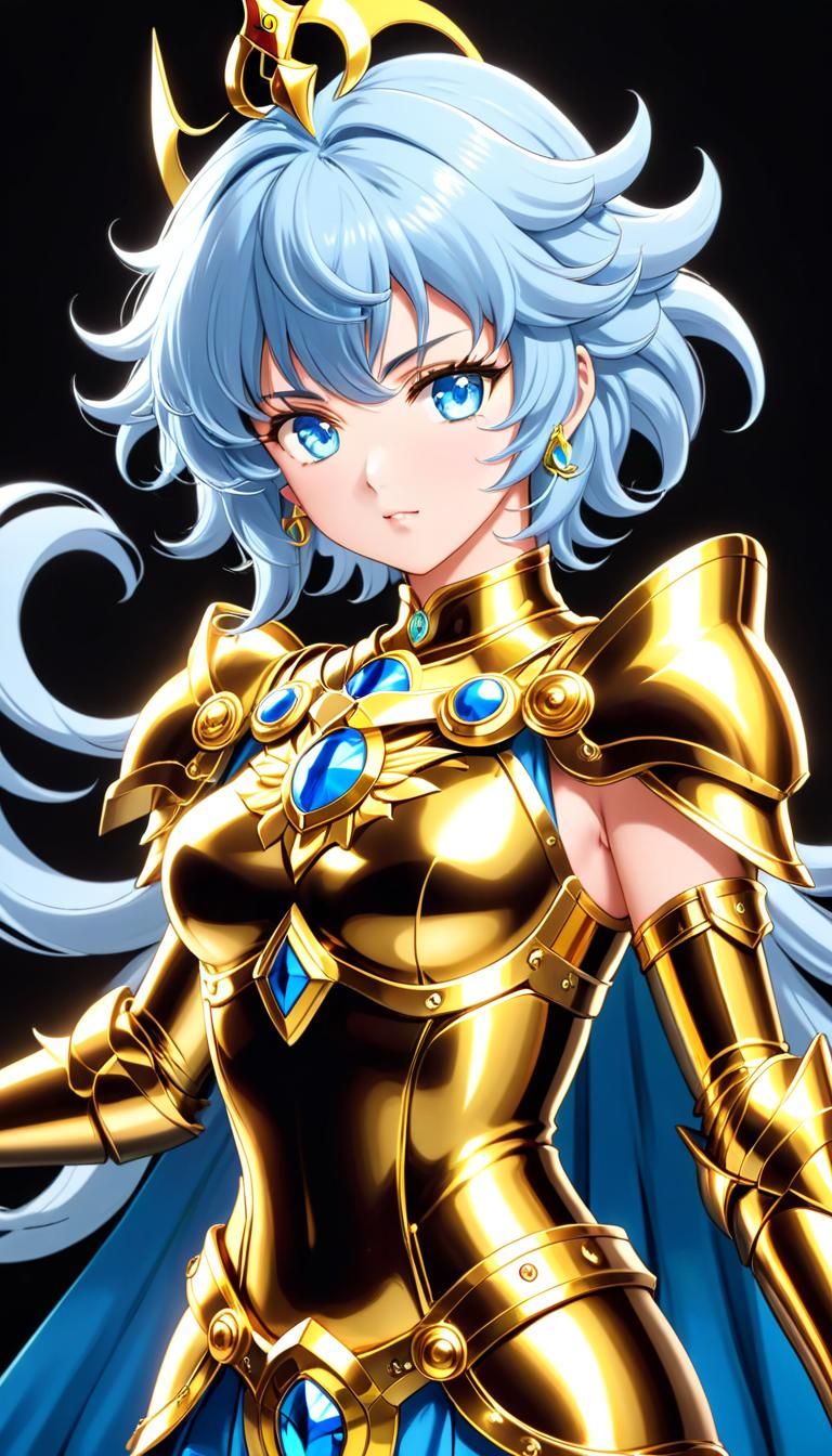 Female Gold Saint of Libra in Saint Seiya Style