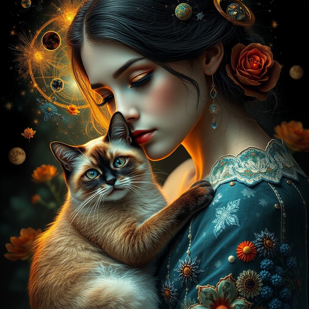 Hyperrealistic Goddess of the Garden