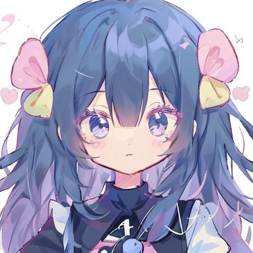 Cute Chibi Anime Girl in Glow Style