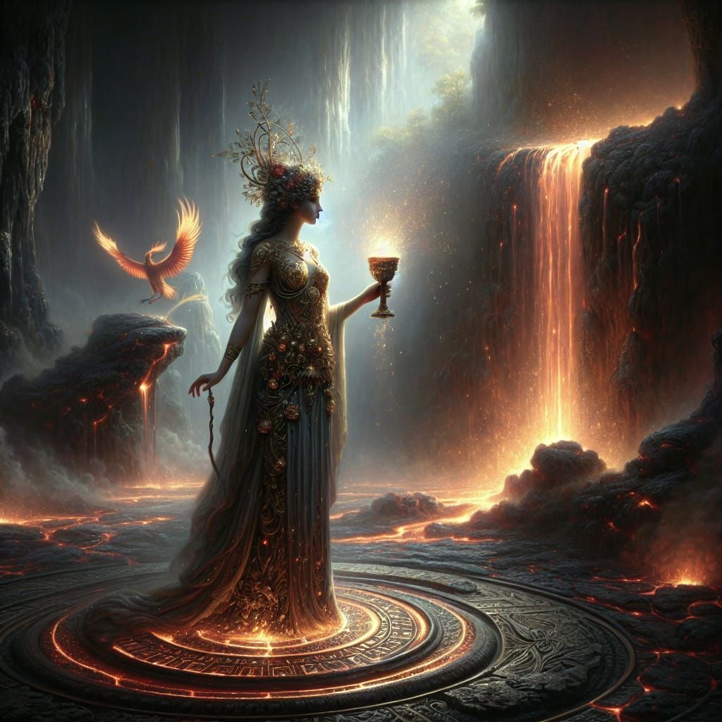 Mother Earth at the moment of creation ::: 🌎🌱🪨🔥