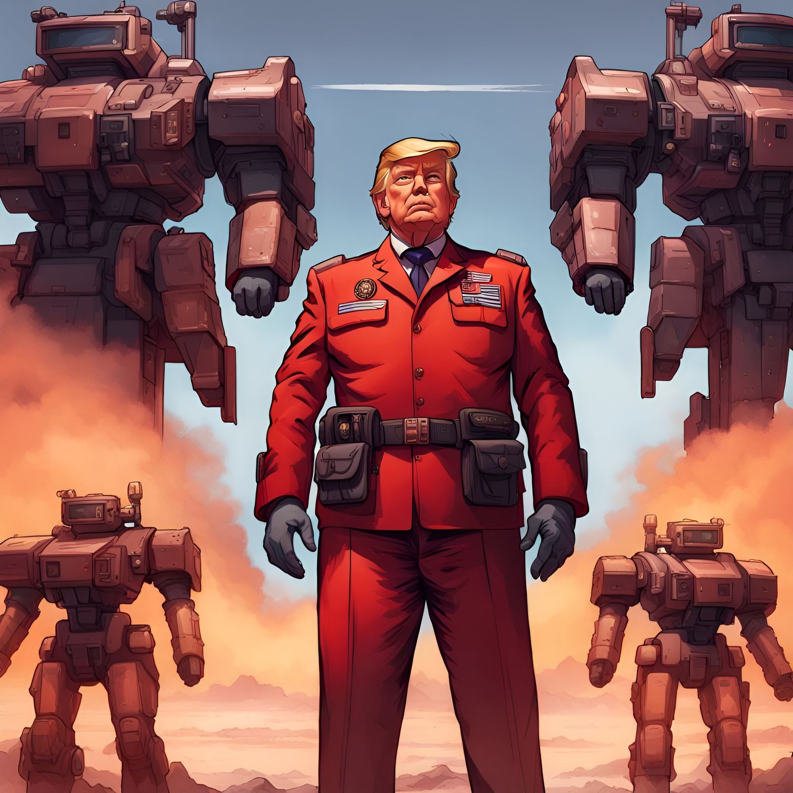 MechWarrior Pilot Portrait in High Resolution Concept Art