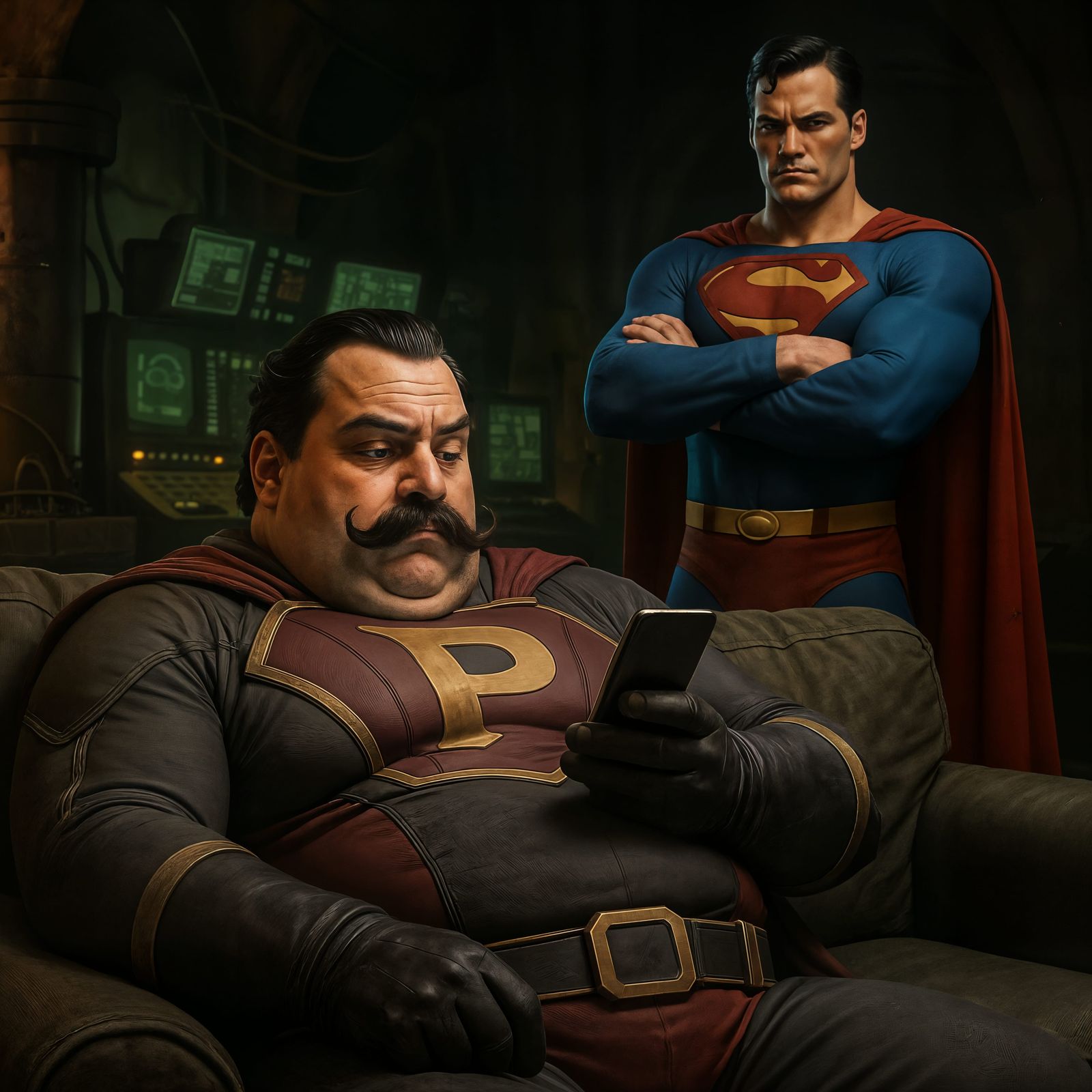 CGI: The Procrastinator Ignores Superman in Evil Lair