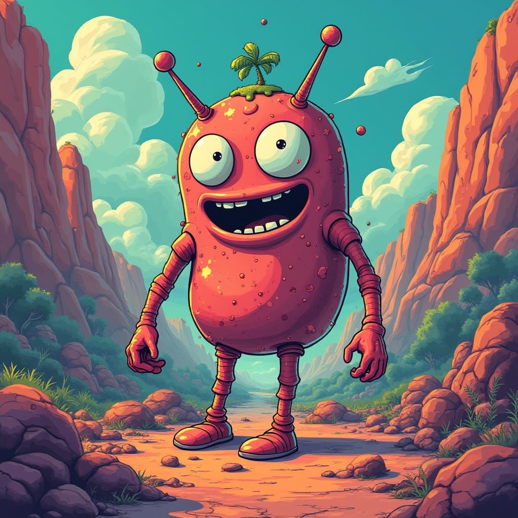 Surreal Meme Character Embodies Internet Fever Dream