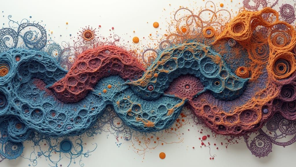 Fractal Tapestry in Vibrant Colors