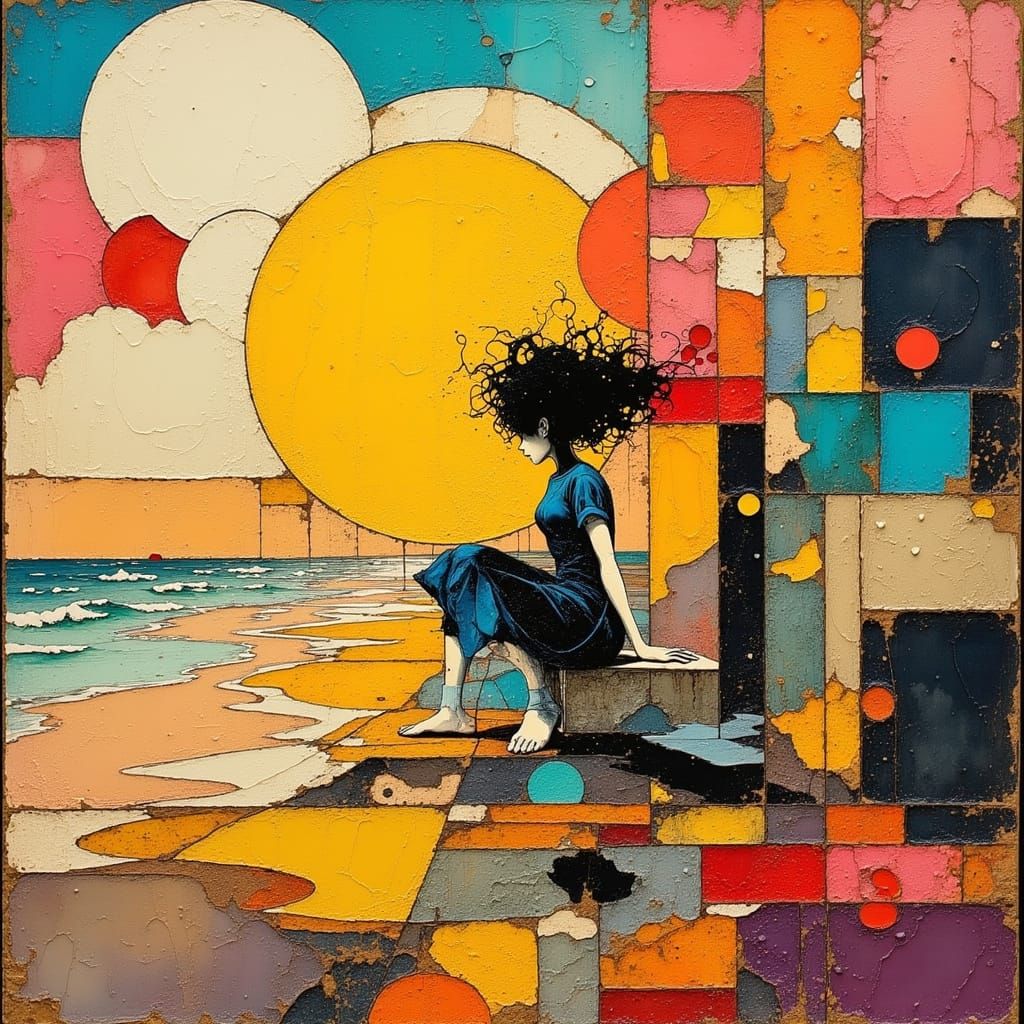 Hopepunk Illustrated as Expressionist Oil Painting