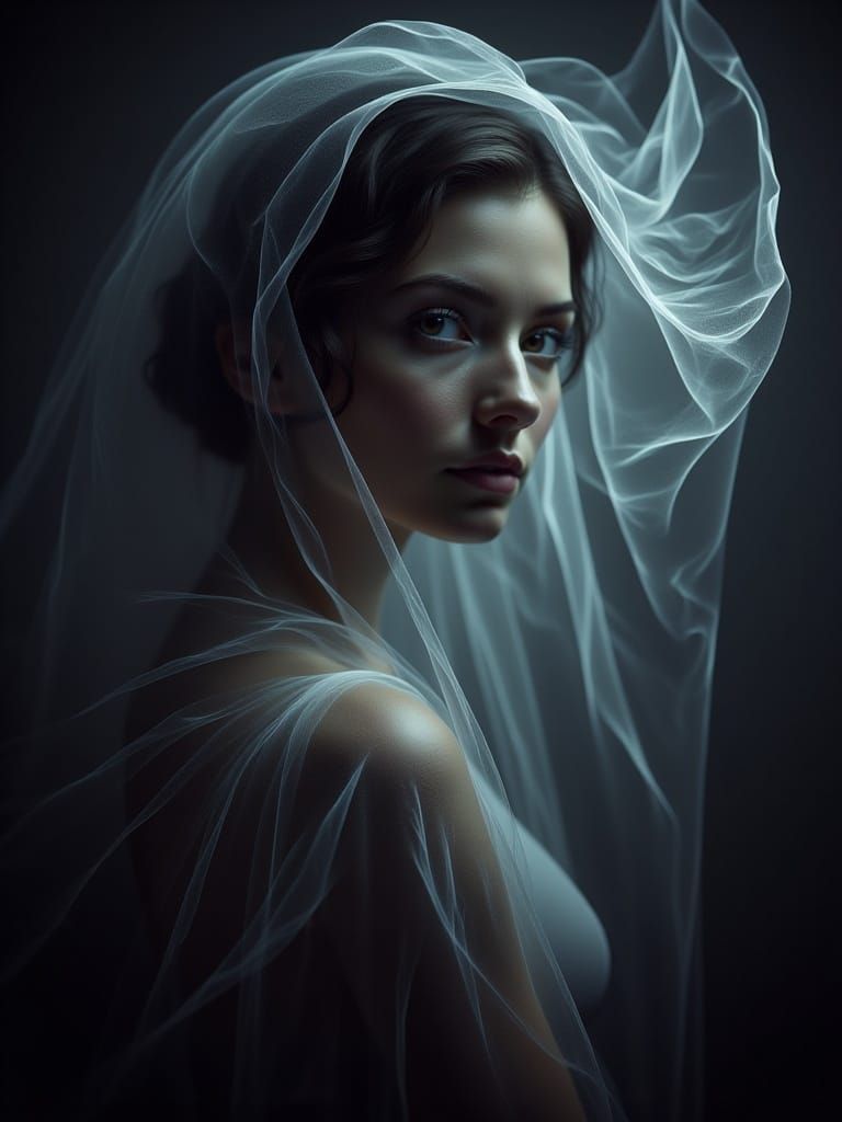 Ethereal Portrait of Victorian Woman