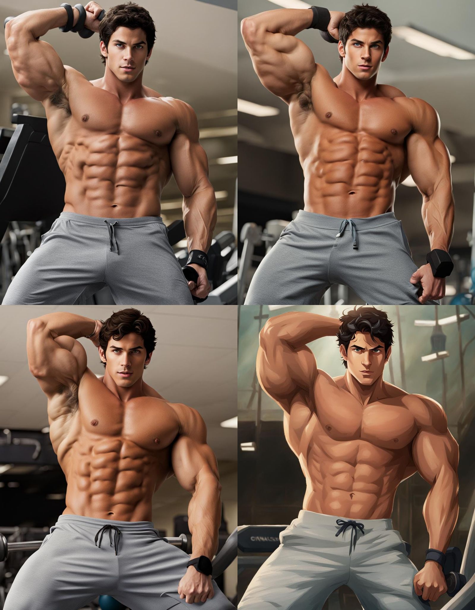 Percy Jackson as a Gym Bro Concept