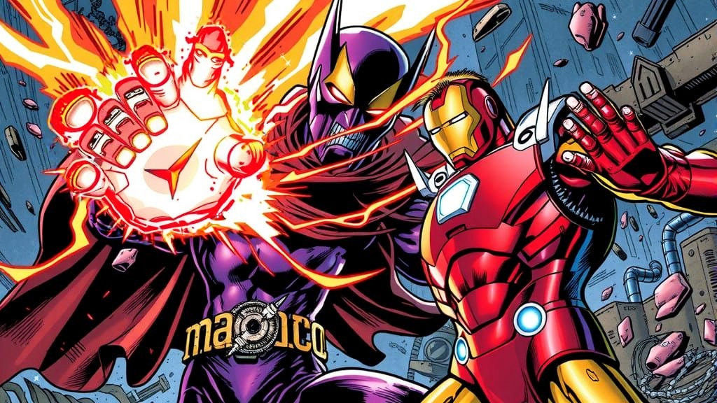 Magneto Battles Iron Man in an Epic Showdown