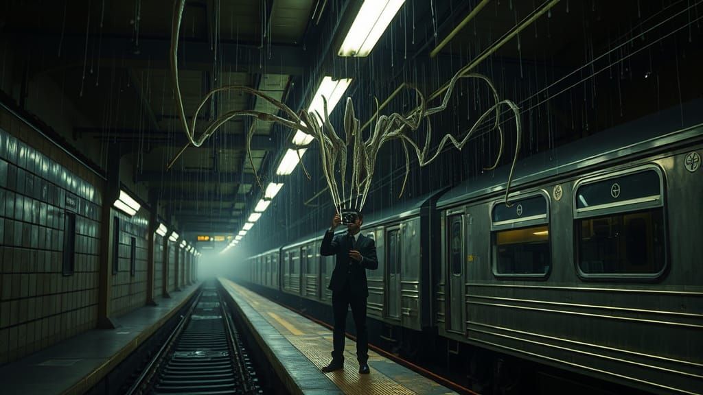 Alien Invasion in Abandoned Subway Station