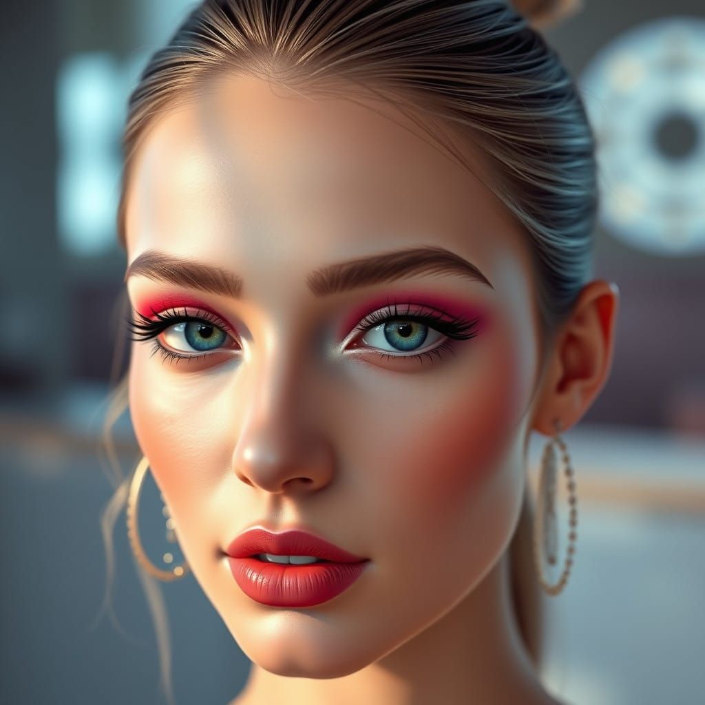 Glowing Fantasy Art Portrait in a Fantastical Concept Style