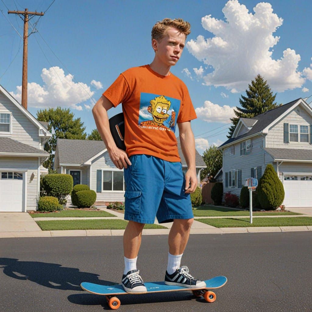 Classic American Youth in a Suburban Setting