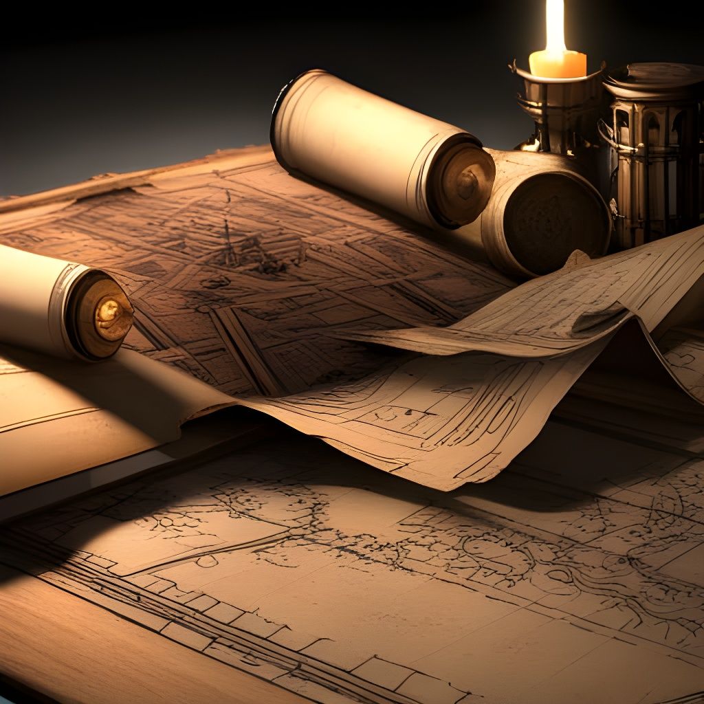 Ancient Scroll Reveals Fortress Blueprint in Dark Fantasy St...