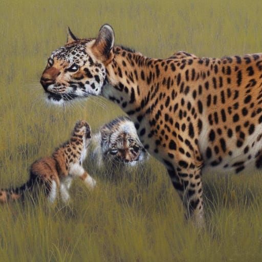 Animal Portrait in Oil Painting Style