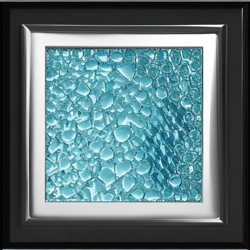 Abstract Cracked Glass Water Diamond Painting Art