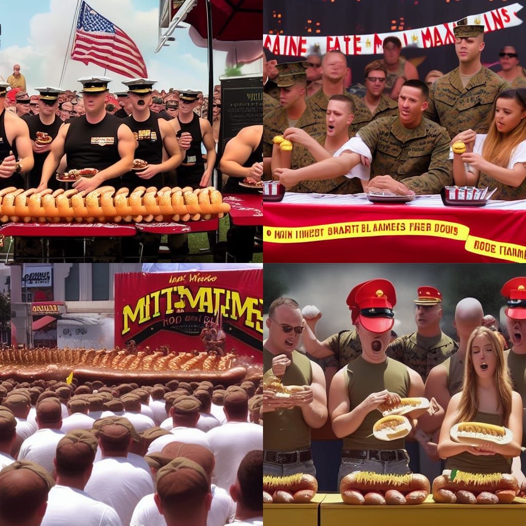 Epic Marine Corps Hot Dog Contest