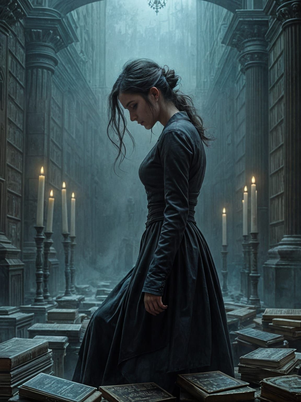 Dramatic Magazine Cover Art in Impasto Style