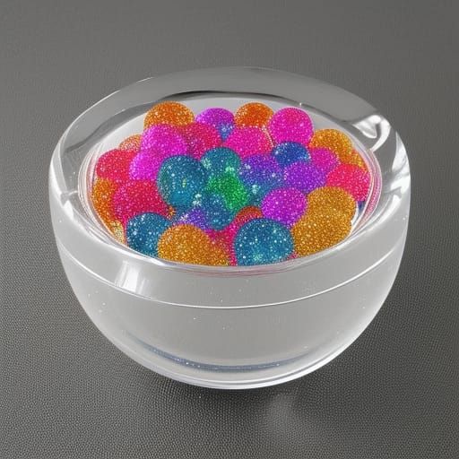 Framed Sand Art in Circular Vases