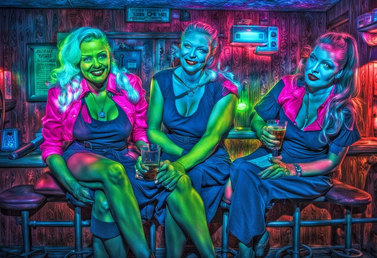 Creepy Motel Bar: Ladies and Corrupt Deals