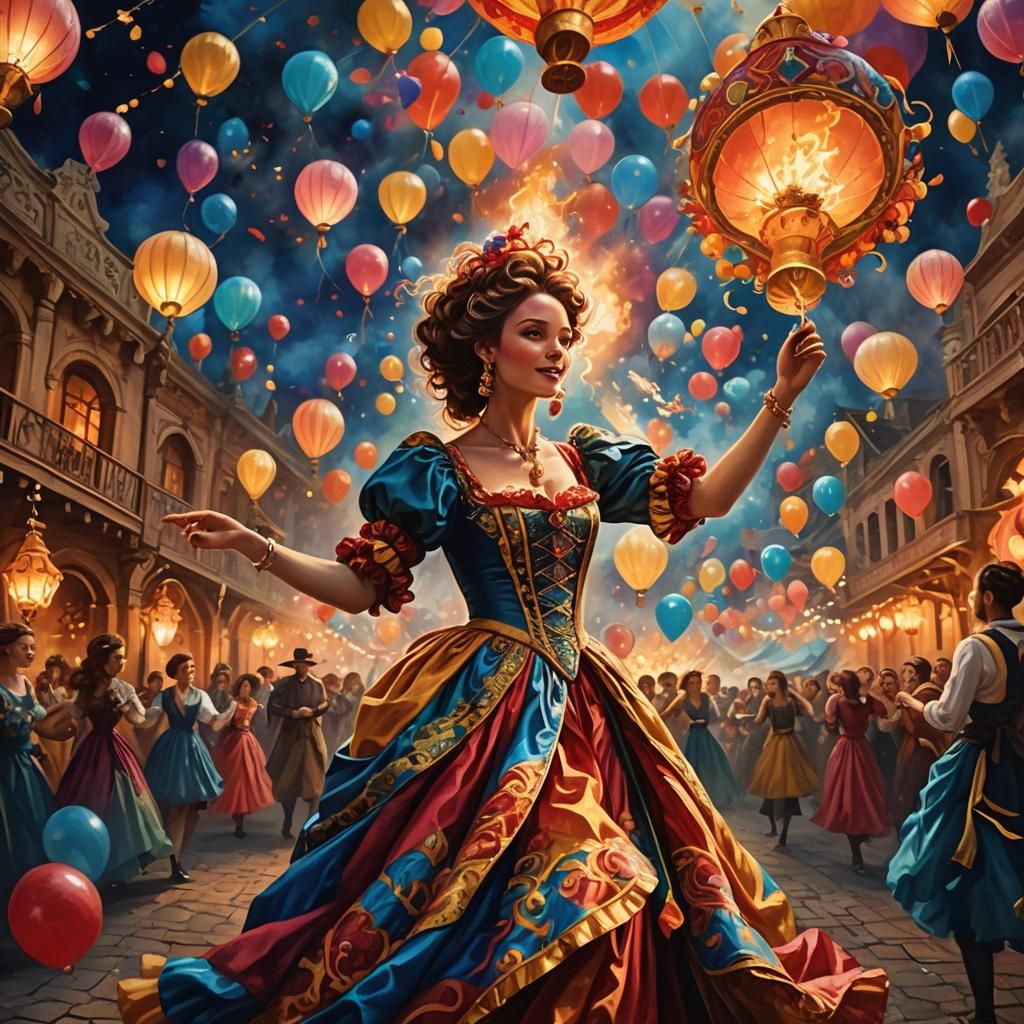 Fantasy Carnival Dance in Baroque Style