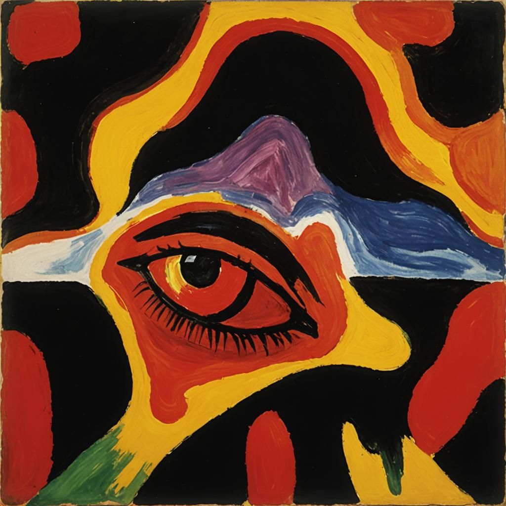 Vibrant Abstract Art in Expressionist Style