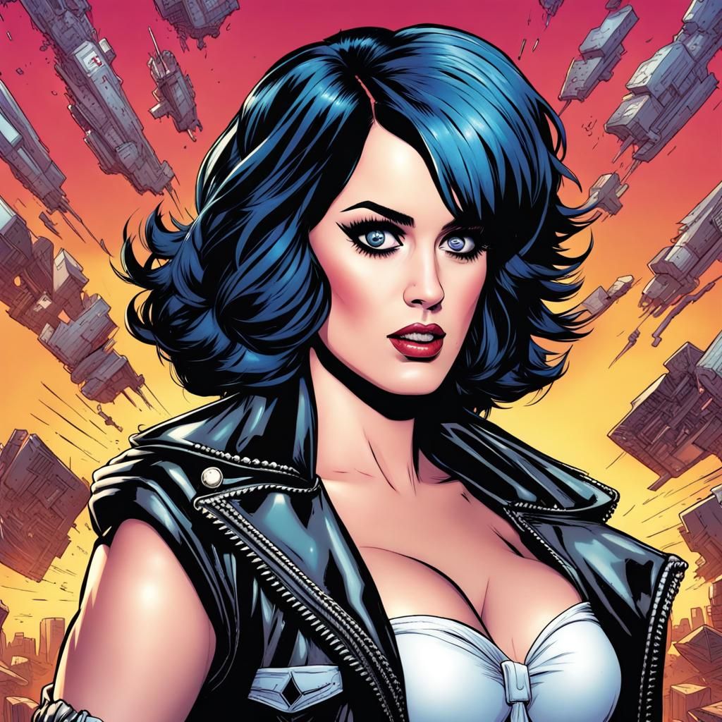 Katy Perry as Punk Comic Book Heroine