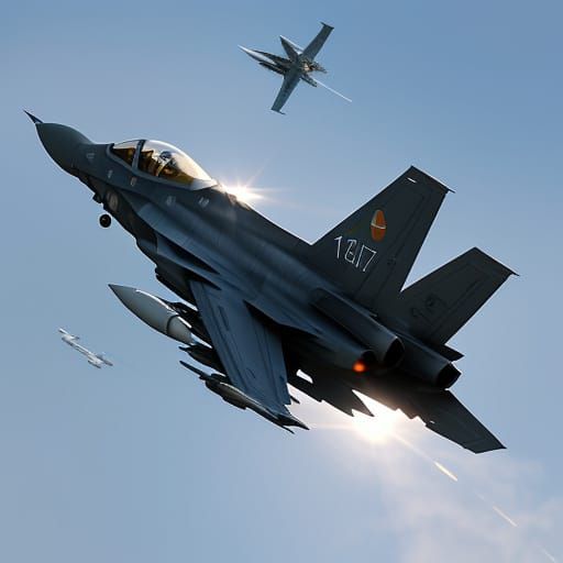 Eagles Engage F35 Fighter Jet in Epic Dogfight