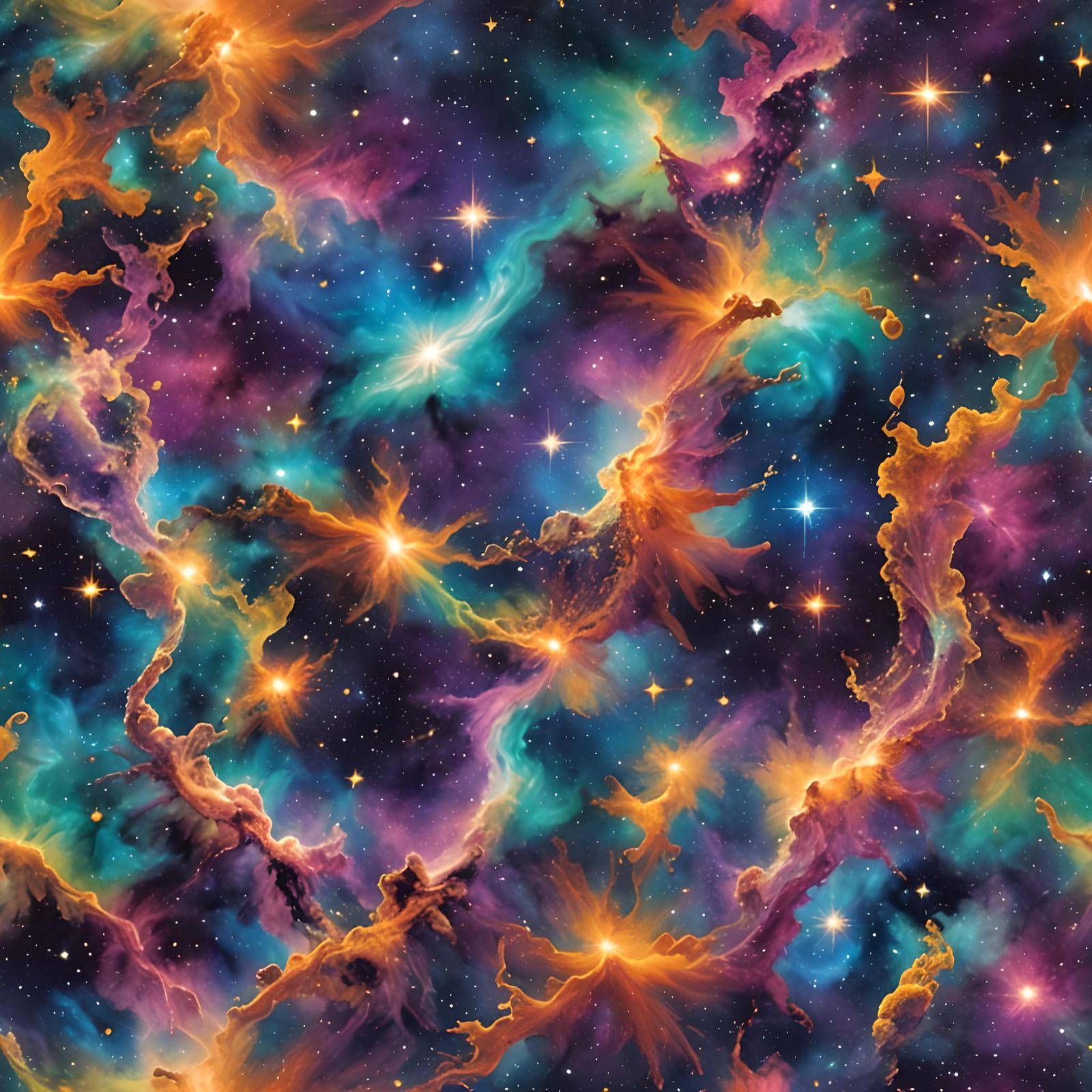 Cosmic Depths: A Vibrant Space Background
