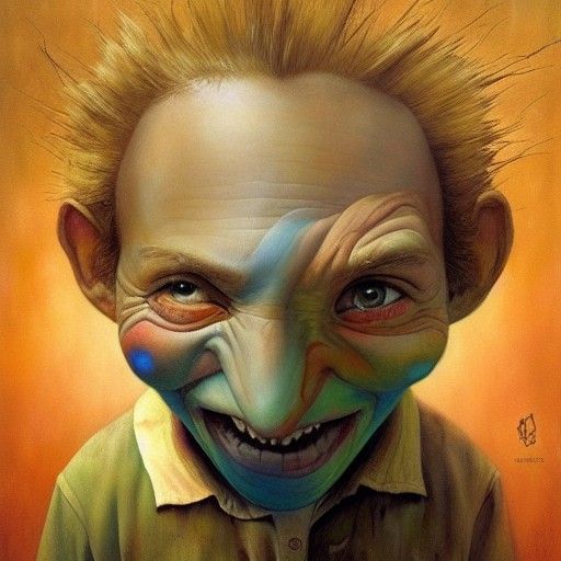 Surreal Creature in Dreamscape, Esao Andrews Style