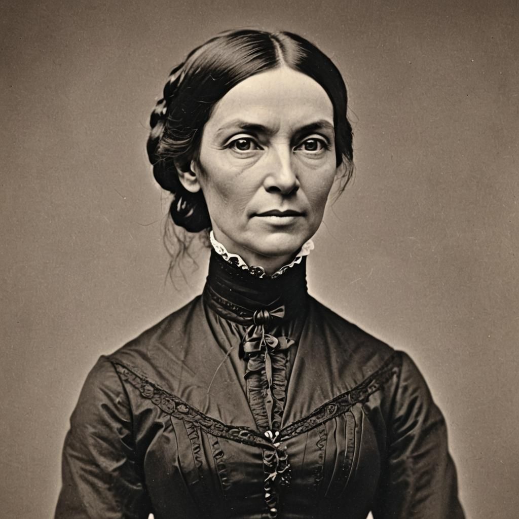 Emily Dickinson Matte Painting in Fantasy Style