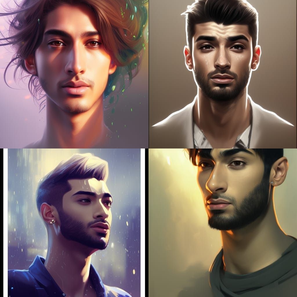 Detailed Portrait with Dynamic Lighting