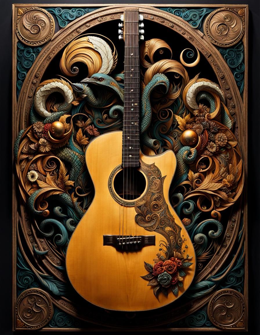 Acoustic Guitar Art 10