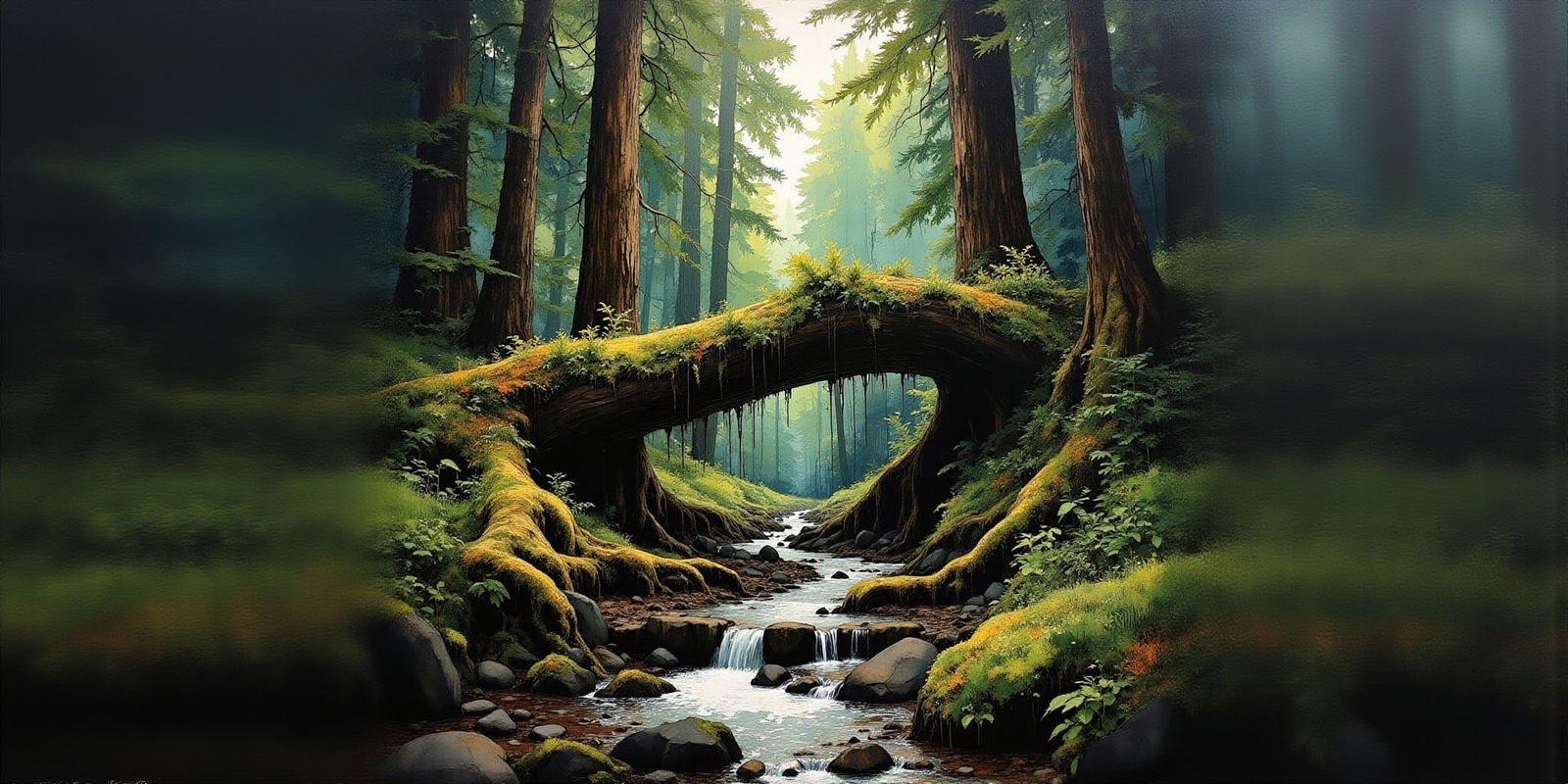 Vibrant Temperate Rainforest in Primal Splendor