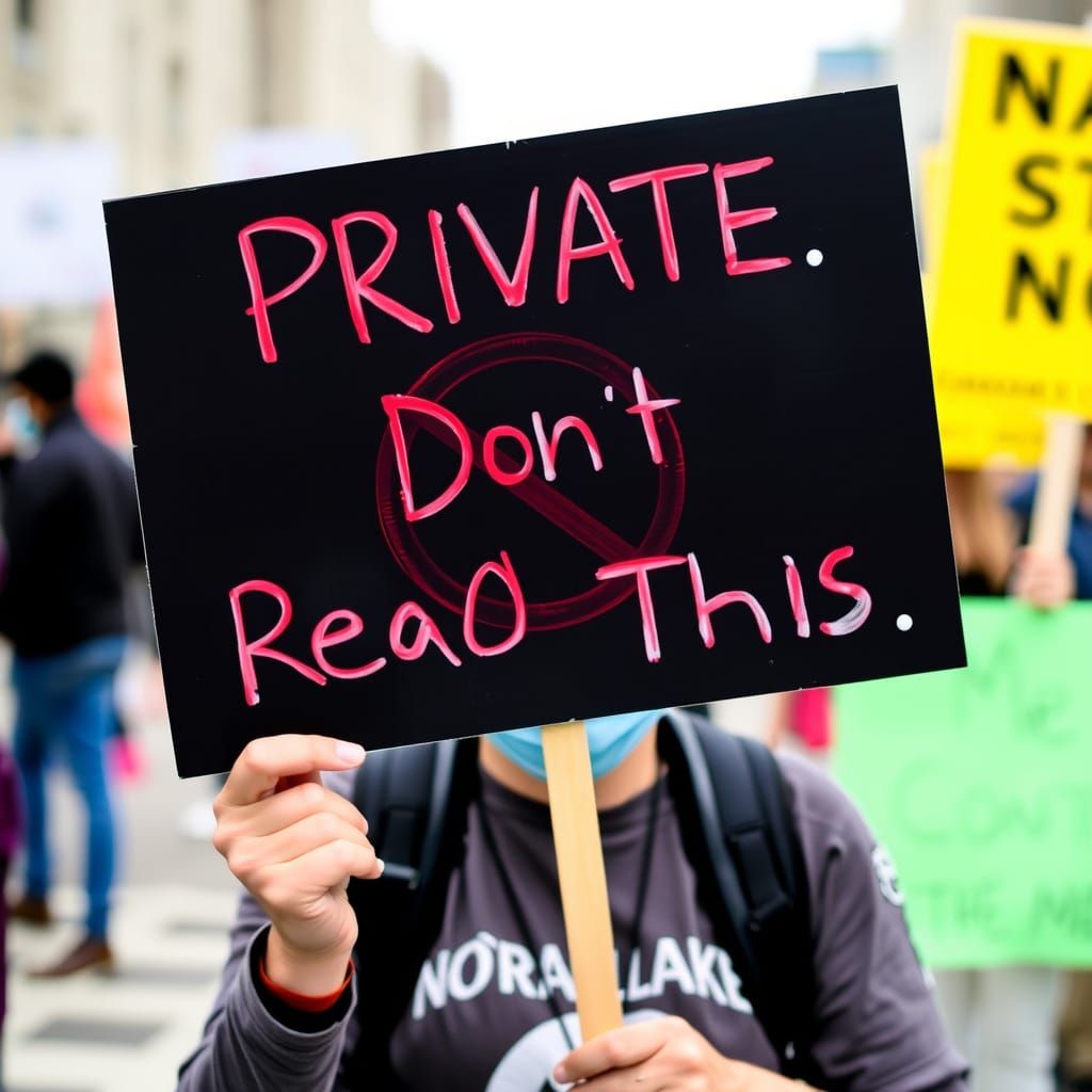 Silent Protest in a Sea of Secrets