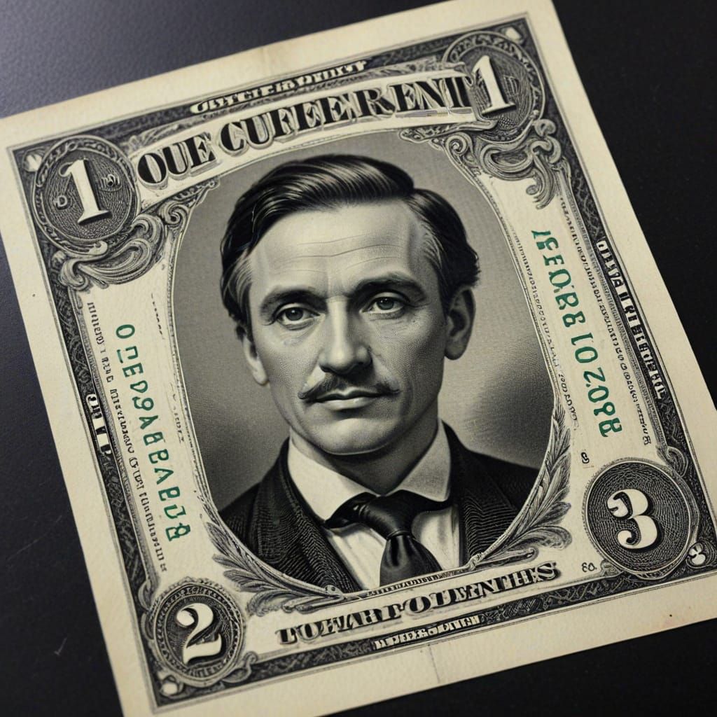 A Fake Currency Note in a Dark Alley