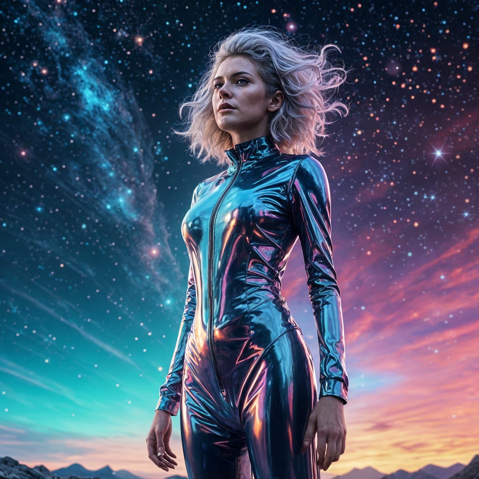 Goddess in Cosmic Latex